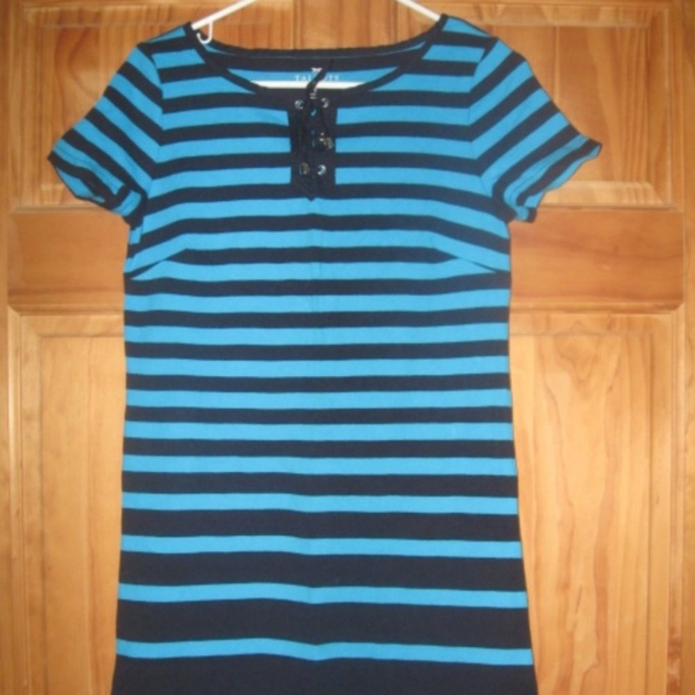 Talbots Petite Cotton Striped Dress